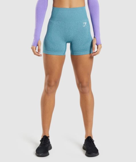 Szorty Gymshark Vital Seamless 2.0 Damskie Turkusowe | PL 517RWH